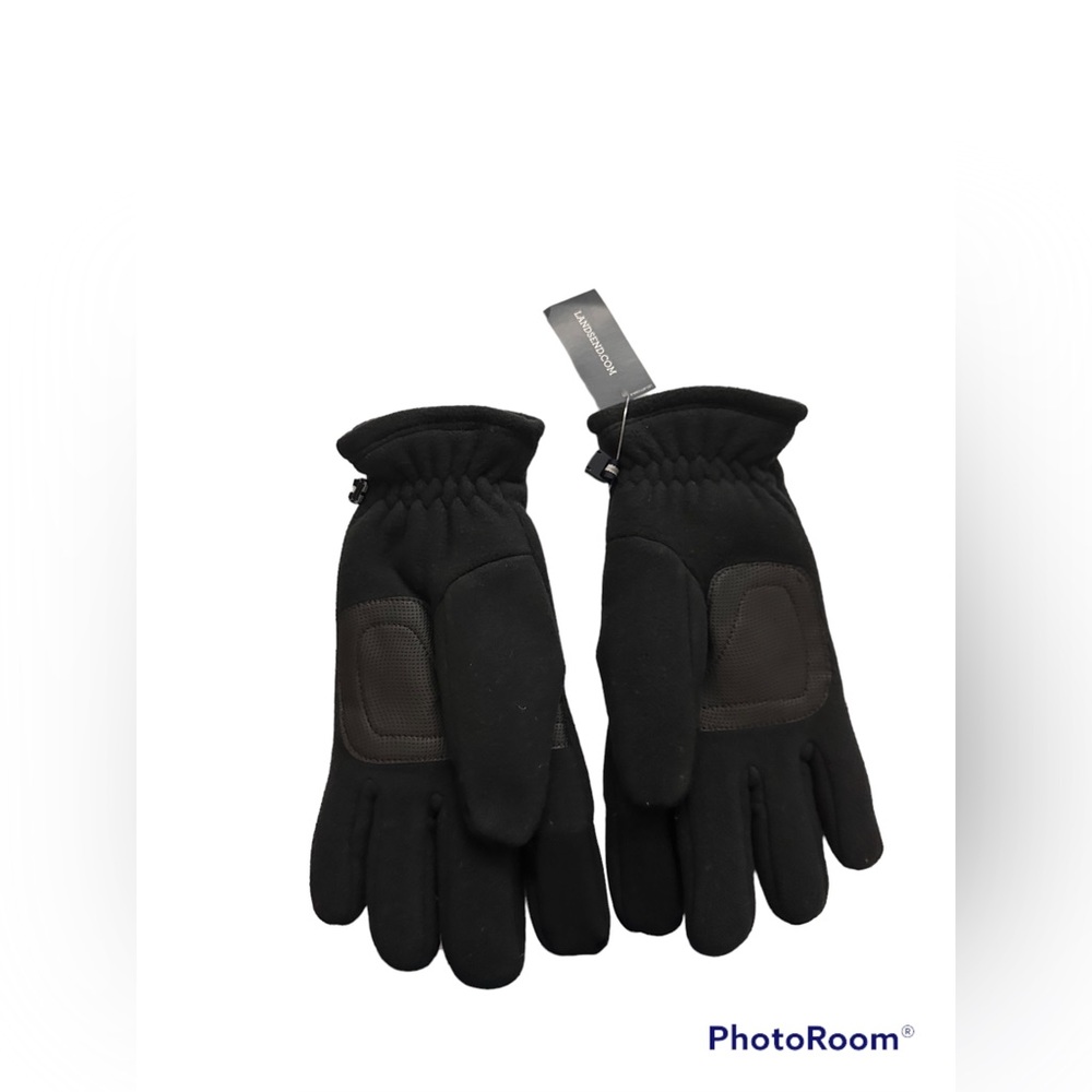 Lands End Women’s Black Fleece EZ- Tech Gloves| Size: S/M